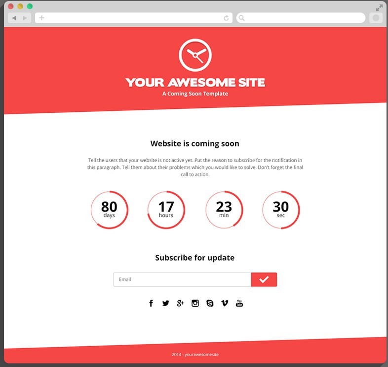 Free Bootstrap Psd Coming Soon Template
